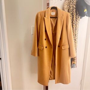 Loft Wool Blend Camel Coat